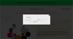 Desktop Screenshot of petshopboys.co.uk